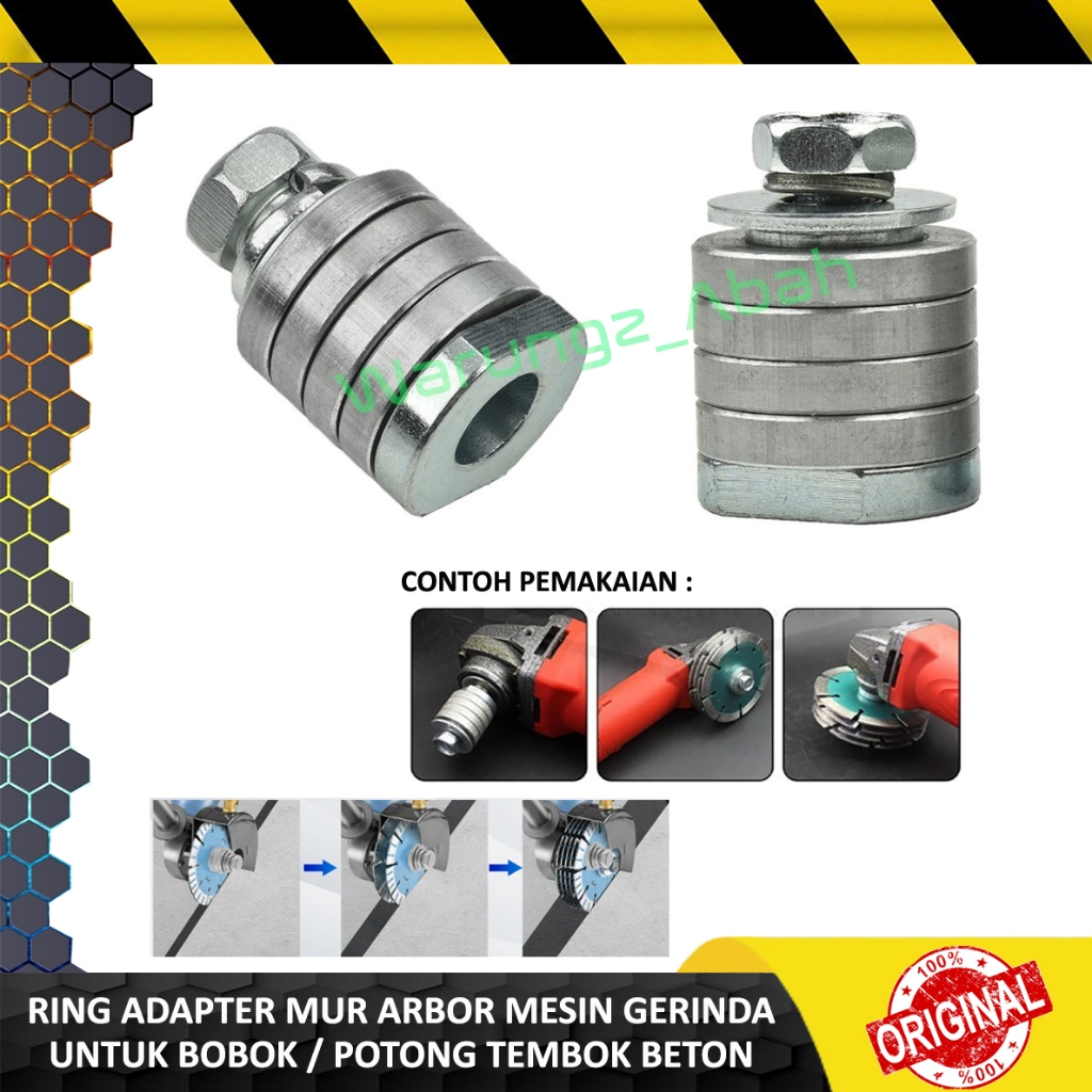 RING MUR ADAPTER ADAPTOR KONVERTER CONVERTER WALL CHASER GROOVING ARBOR MESIN GERINDA GURINDA GRINDA