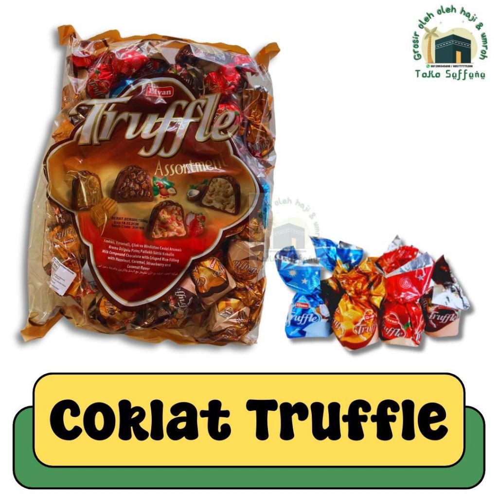 

OLEH OLEH HAJI DAN UMROH 1KG COKLAT TRUFFLE MIX VARIAN RASA I COKELAT TURKEY ASLI AMAN BPOM I COKLAT ARAB I COKLAT TRUFFLE ELVAN CEMILAN TIMUR TENGAH