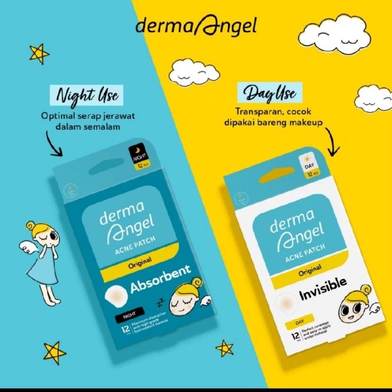 Derma Angel Acne Patch Day dan Night (6pc)