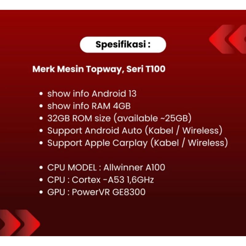 android topway t100 9in 4 32