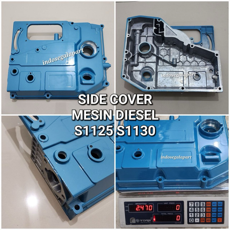 Gear Casing Tutup Kap Samping Engkol Gigi Mesin Diesel S1125 S1130 Cylinder Side Cover Mesin Dongfen