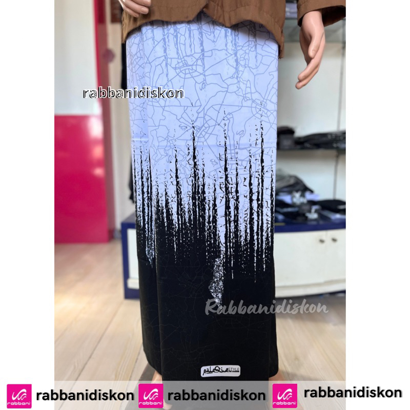 SARUNG RABBANI MABA MOTIF HITAM PUTIH PALESTINE SERIES