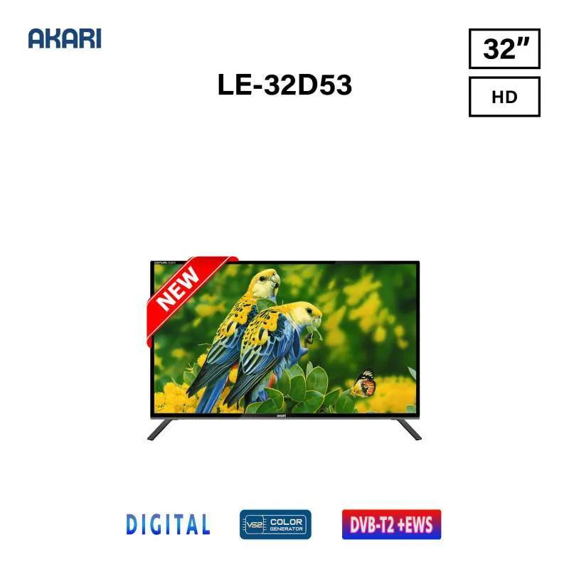 LED TV AKARI LE-32D53 Digital Full HD TV 32 Inc