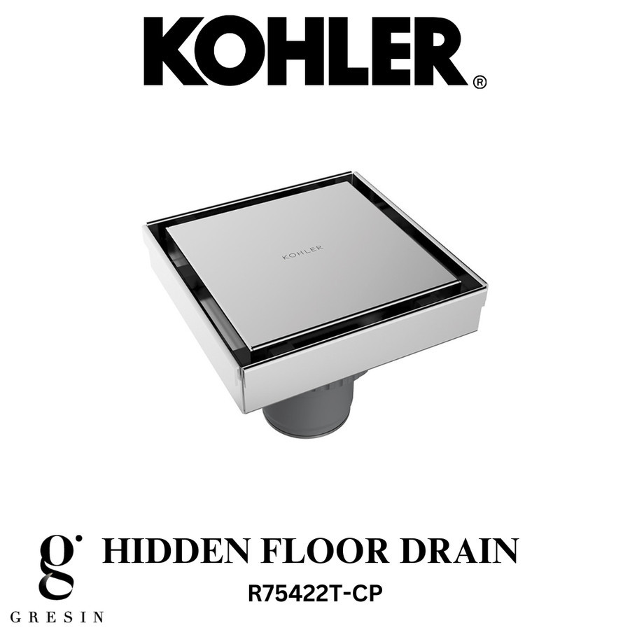 Hidden Floor Drain Kohler | R75422T-CP | Floor Drain Kohler