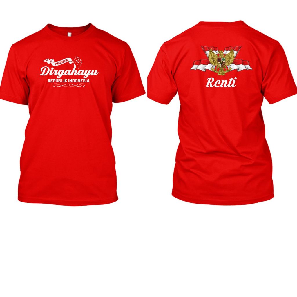 QH kaos 17 Agustus FREE custom design / kaos 17 Agustus / kaos 17 an / kas agustusan