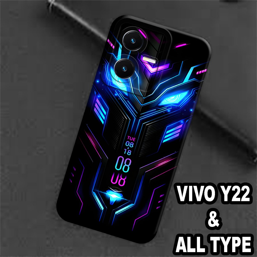 (GC11) Softcase karet Hp VIVO Y22 / Case Cowok / Case VIVO Y22 Silikon Tpu Pro Camera / Kesing VIVO 