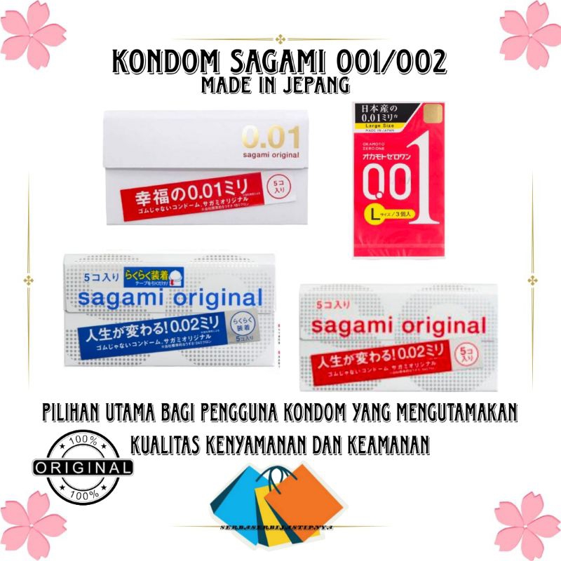 READY!! KONDOM SAGAMI 0.01 0.02 TERTIPIS ORIGINAL JEPANG/okamoto zero one/sagamikondom/pengaman