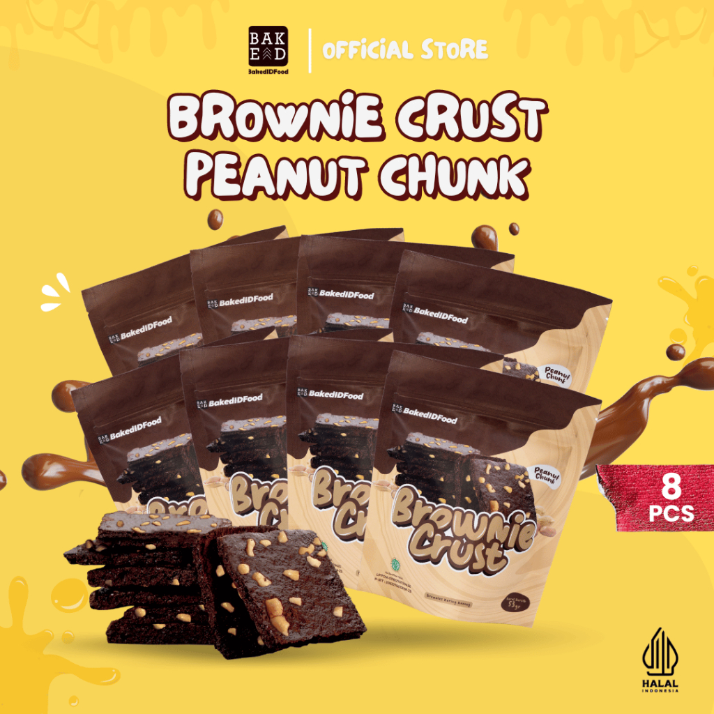 

Brownie Crust Peanut Chunk - Isi 8 Pack