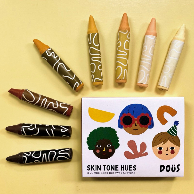 

Skin Tone Beeswax Crayons by Doüs
