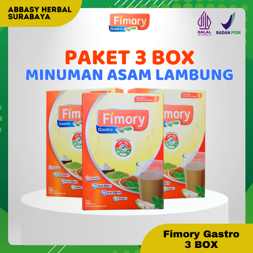 

Fimory Gastro 3 Box - Minuman Sehat Atasi Asam Lambung Naik | Halal dan Sudah BPOM