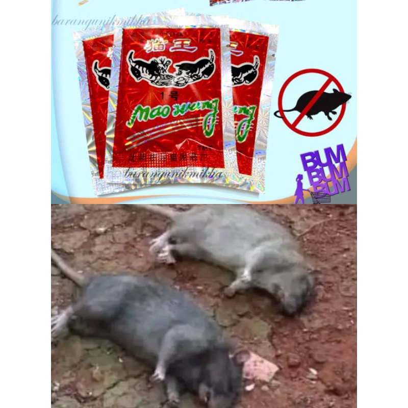 racun tikus obat tikus beras merah tinggal tabur (hati hati barang tiruan)