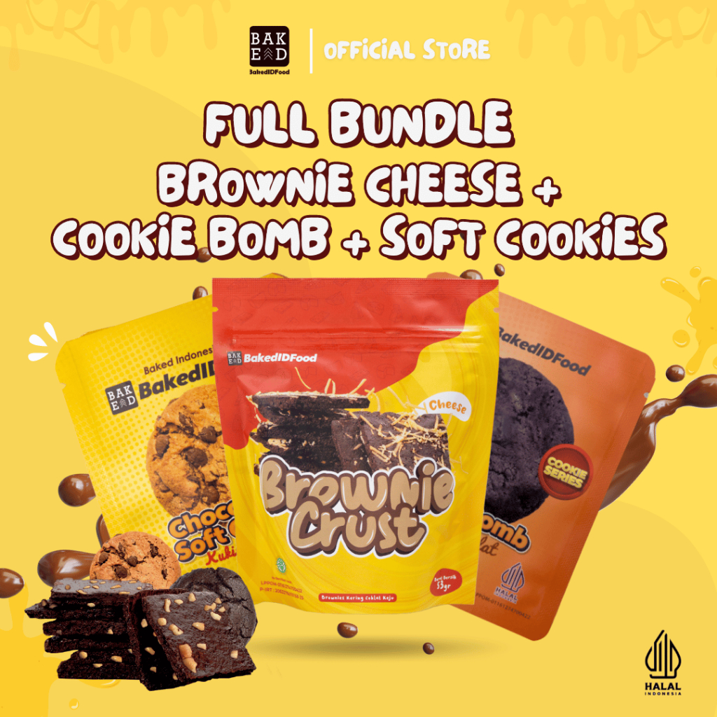 

Full Bundle Brownie Cheese + Cookie Bomb + Soft Cookies