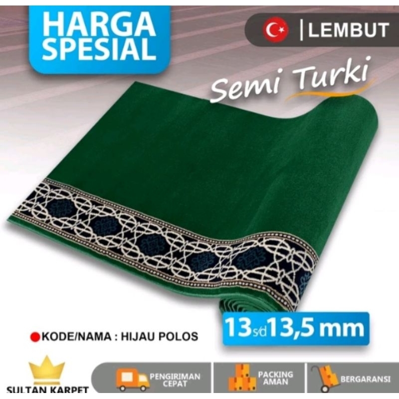 KARPET MASJID YAZID / TEBAL 13 mm / KARPET METERAN / SAJADAH MASJID SEMI TURKI