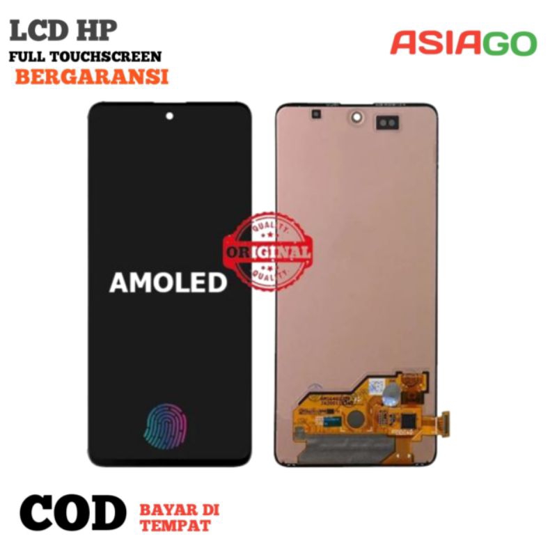 (ORIGINAL) LCD SAMSUNG GALAXY A51 /A515 AMOLED LAYAR FULL /A515F/M317/M31S FINGGERPRINT FULL TOUCHSC