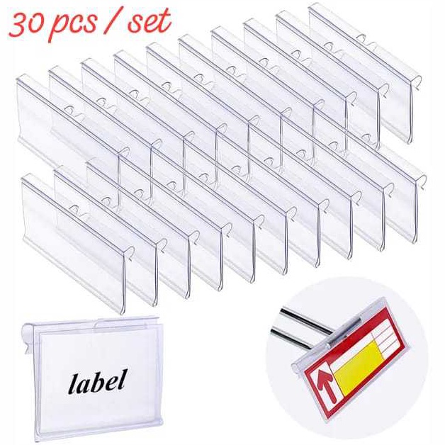 

KODE T93A 3pcs Label Harga Price Tag Holder Label Harga Gantung Rak Display