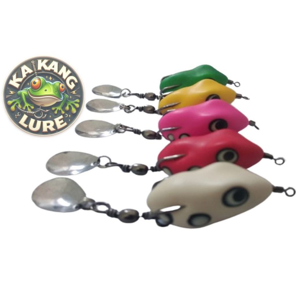 umpan pancing soft frog 3cm umpan casting ikan gabus haruan / toman kiler