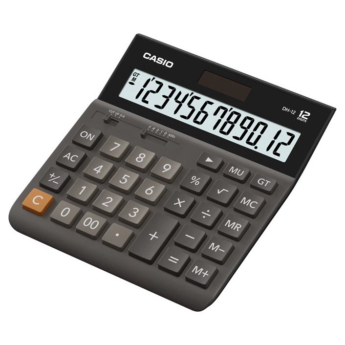 

KODE Q76K Kalkulator Meja CASIO DH12 Office Wide H Series Desktop Calculator