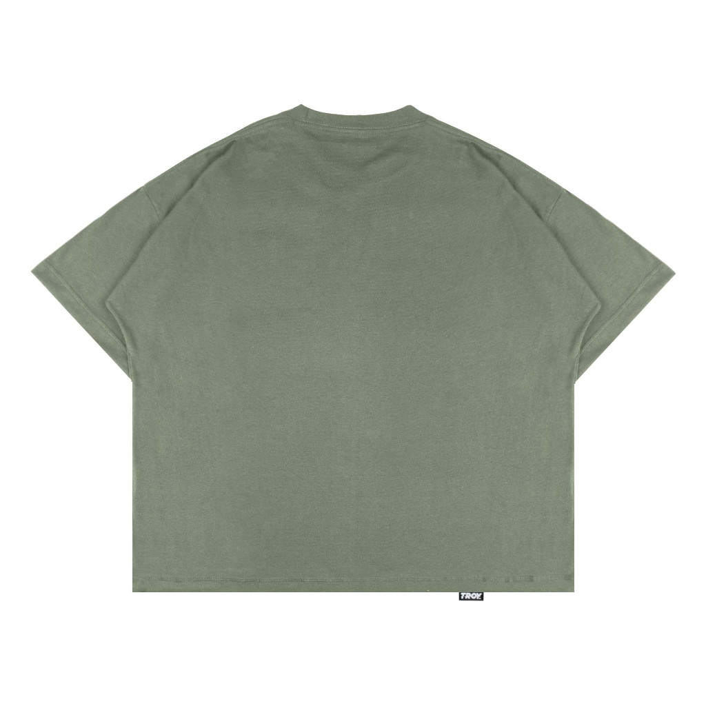 Troy Company T-shirt Boxy Pocket Oversize Sage Green Cornetist - Kaos Pocket Boxy Oversize Hijau Sage BK 2592