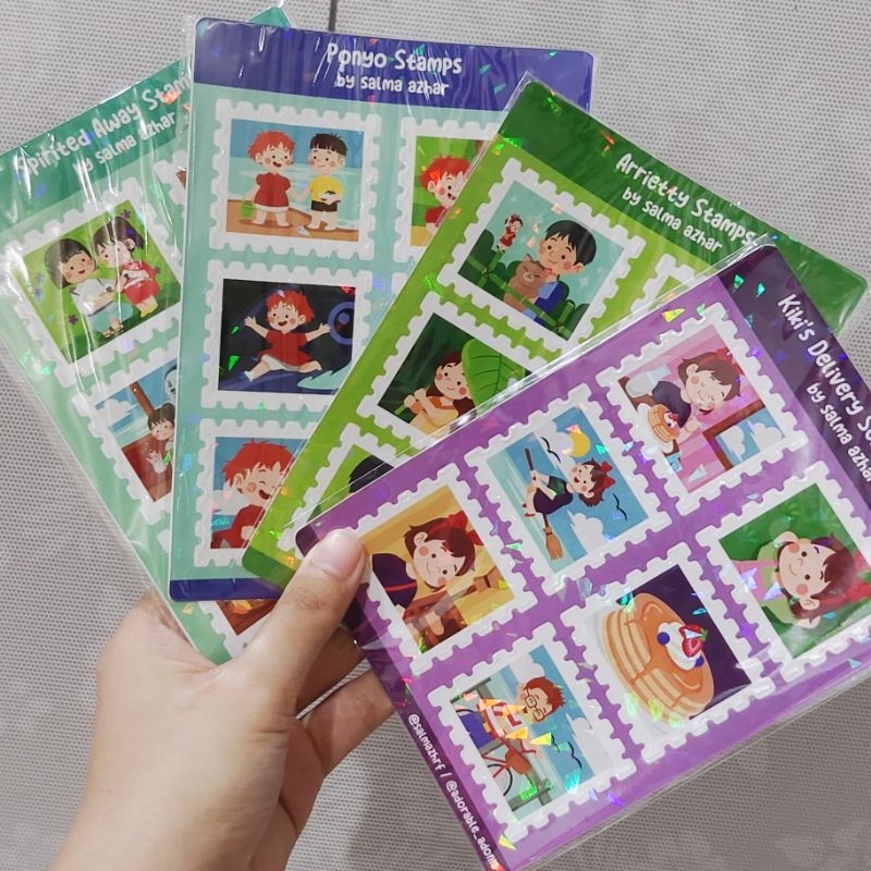 

Studio ghibli sticker sheet | sticker deco | stiker lucu | stiker perangko | sticker stamp