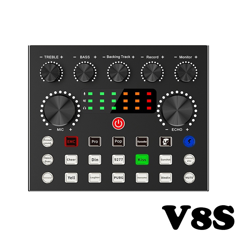 SoundCard V8s Bluetooth Audio Usb Live External c D1R2