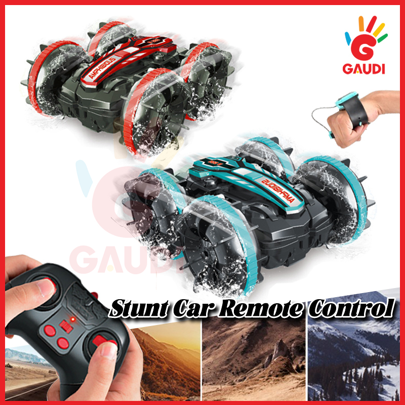Gaudi Kedap Air Stunt Car Remote Control 2in1 - RC Mobil Remote Control 360° Stunt Car Amphibious Am