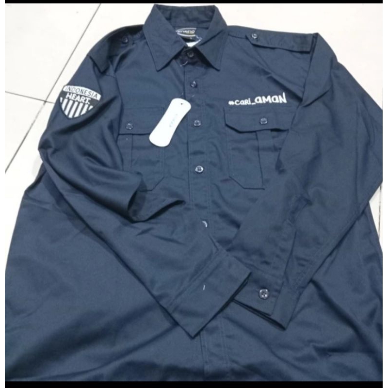 kemeja cari aman satu hati seragam cari aman satu hati pdh cari aman satu hati pakaian cari aman sat