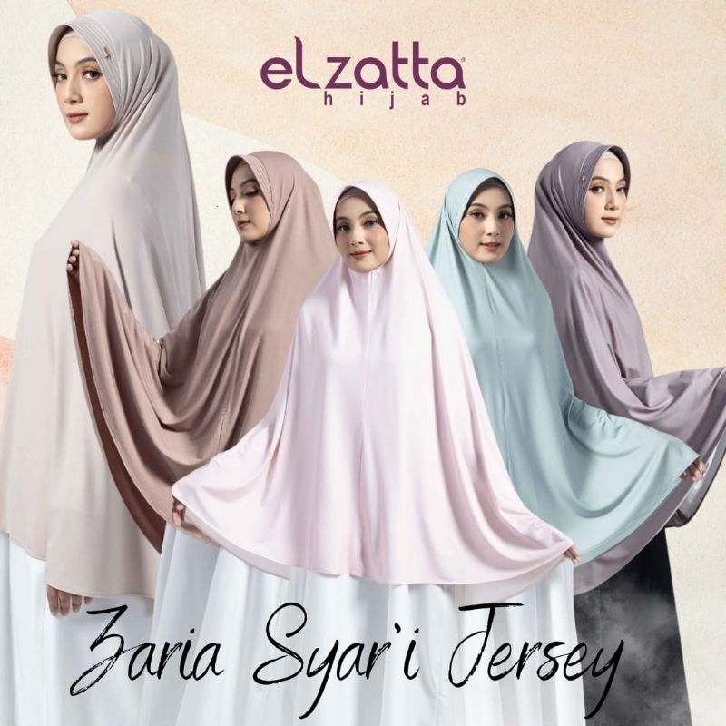 BERGO ELZATTA ZARIA SYAR'I JERSEY KERUDUNG ELZATTA ELZATTA HIJAB ELZATTA JILBAB ELZATTA HIJAB INSTAN