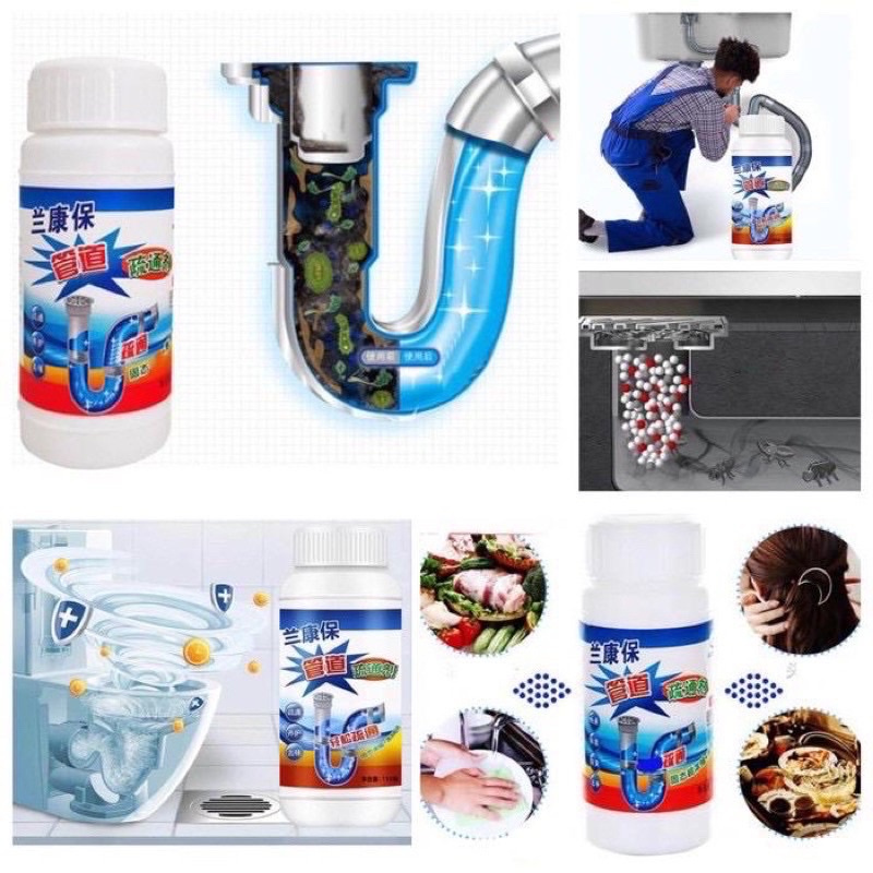 Serbuk Anti Sumbat | Obat Anti Mampet Pembersih Saluran Pipa & WC| Bubuk Anti Sumbat