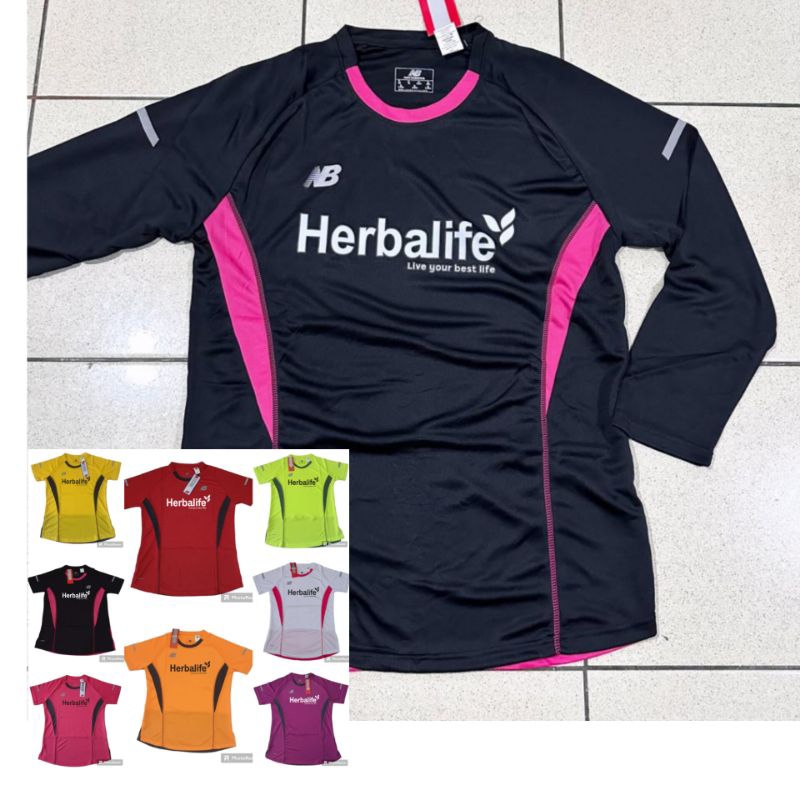 Kaos jersey olahraga zumba lari lengan panjang