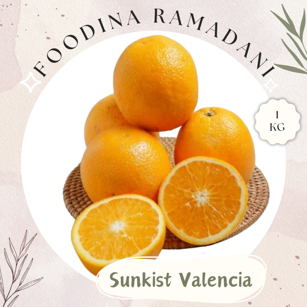 

SUNKIST Valencia Import - Valencia Oranges Fresh [ 1.000gr ] Harga Per KG