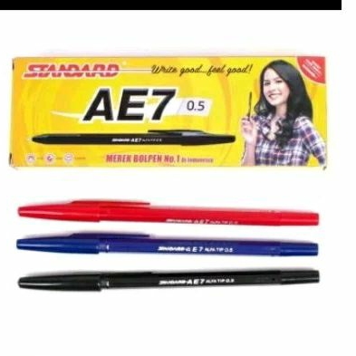 

ballpoint standar ae7/ 12 pcs,,H/B/M