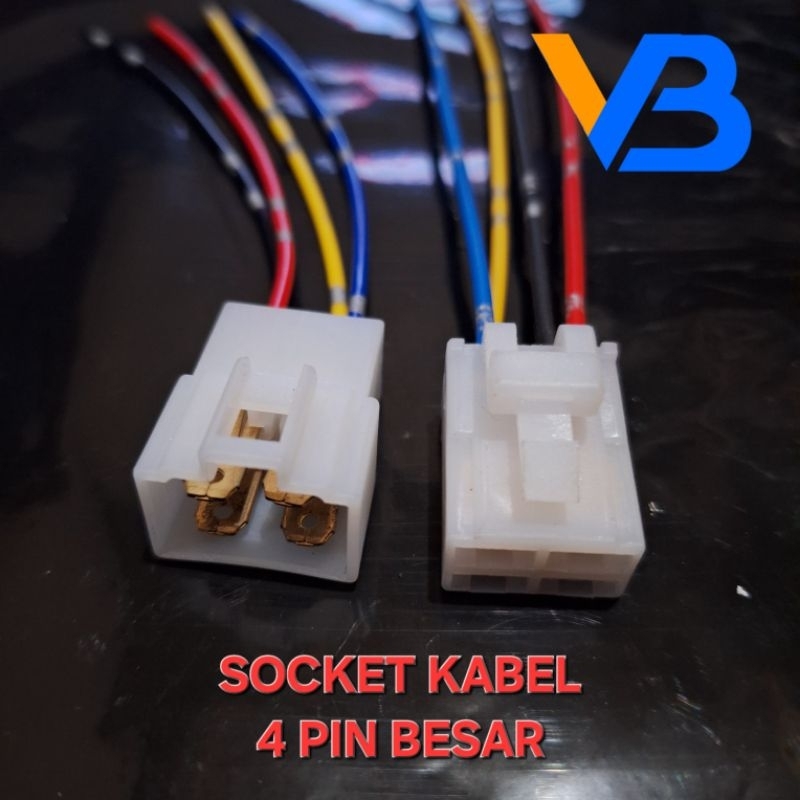 Soket Kabel 4 Pin Besar Soket 4 Pin Besar