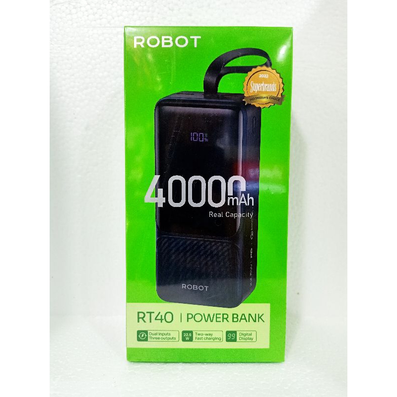 POWER BANK ROBOT RT40 40000 MAH ORIGINAL