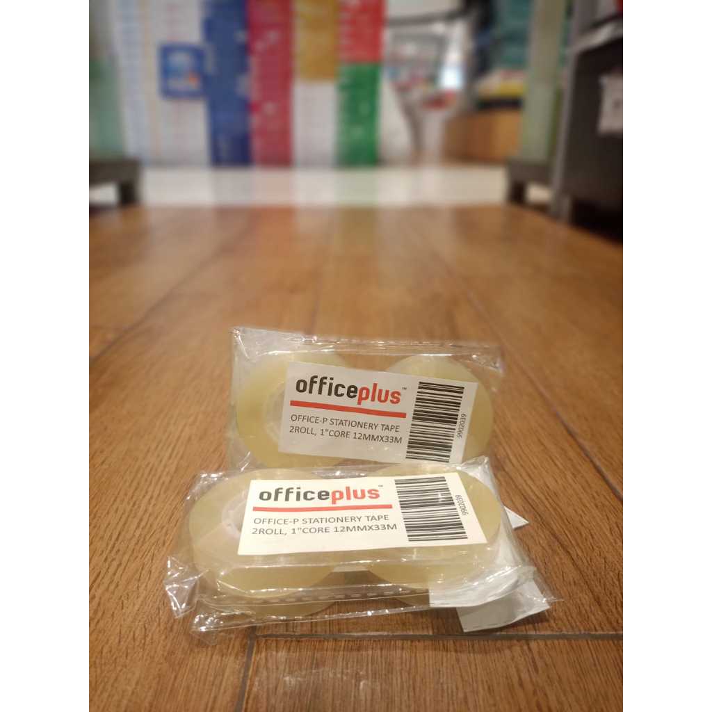 

OFFICE PLUS STATIONERY TAPE 2ROLL, 1"CORE 12MMX33M - GRAMEDIA BSD CITY