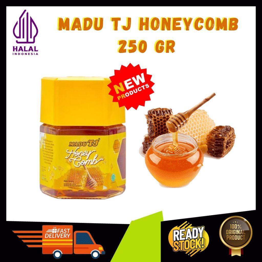 

Madu tj asli Honeycomb murni 250 Gr dengan sarang yang enak