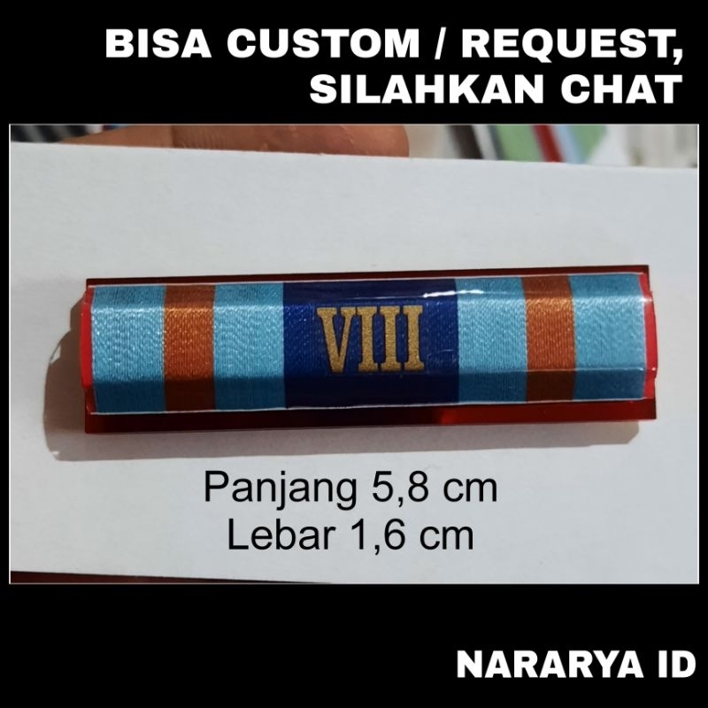 [NARARYA ID] Satyalancana TNI AD/TNI AL: Kesetiaan 8 Tahun / Pita Tanda Jasa PDH Satya Lencana