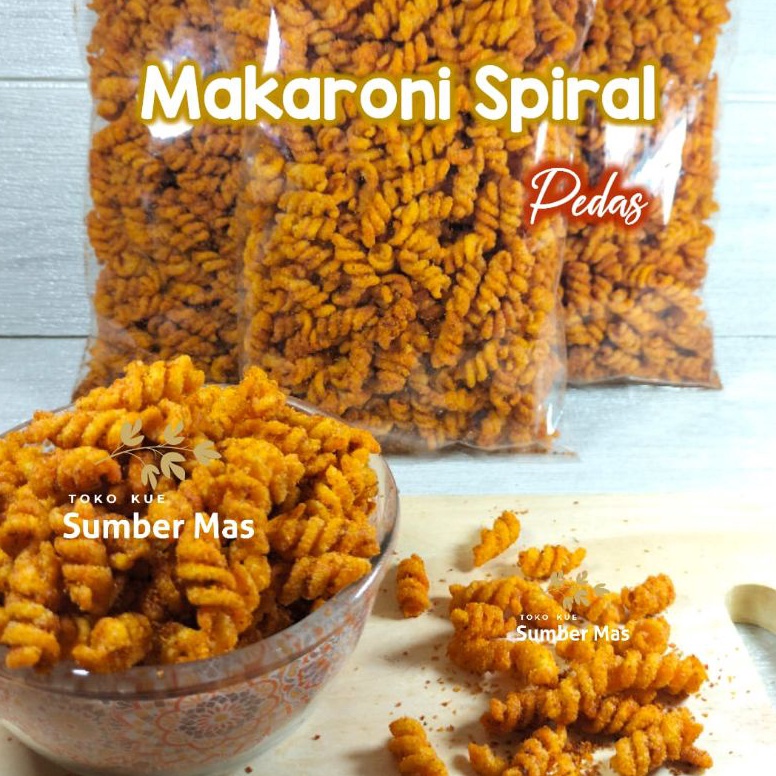 

MURAH MAKARONI SPIRAL MACARONI SPIRAL RASA PEDES Berat bersih 5 gr Pedas Nyaman