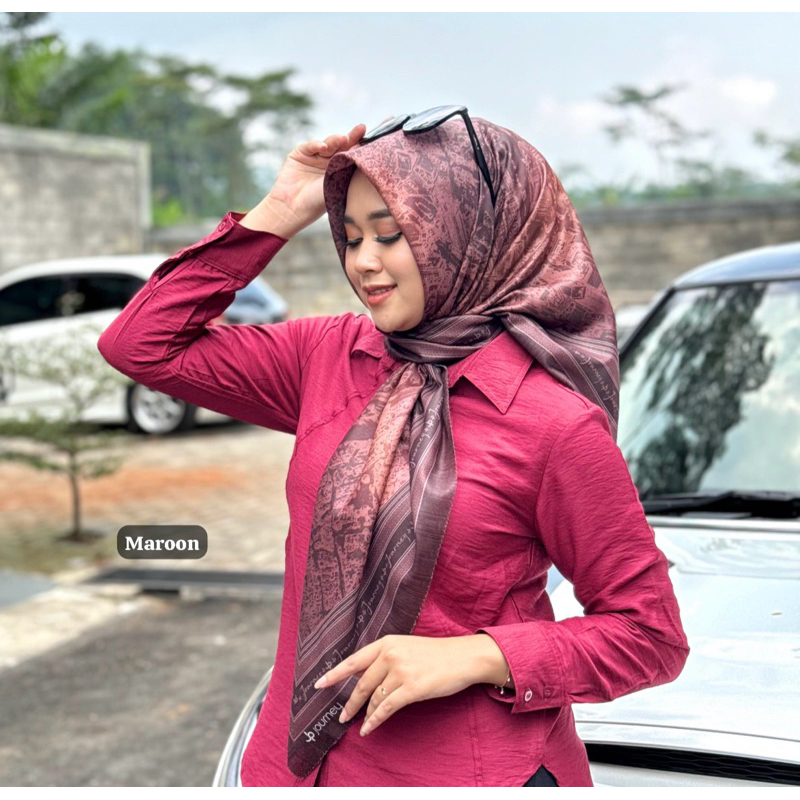 RAYA SERIES by JOURNEY SCARVES (Maroon)
