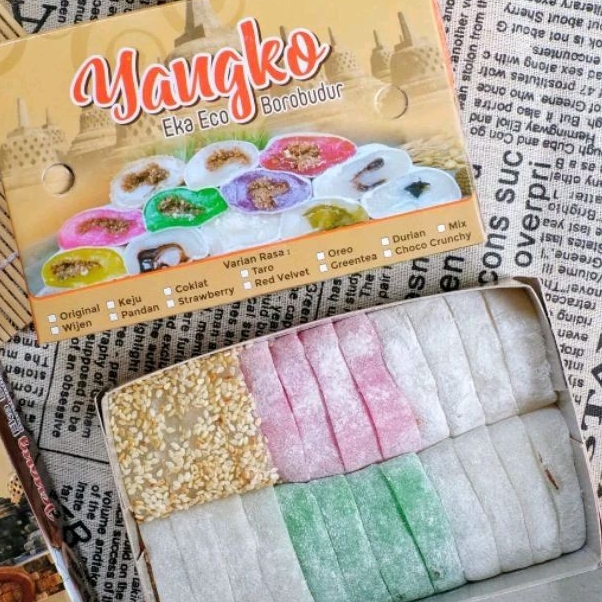 

Yangko Mochi Eka Eco Borobudur - Isi 24 iris | Yangko Khas Borobudur