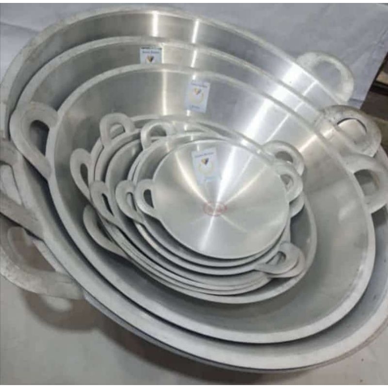 Kuali Aluminium ukuran kecil sampai besar jumbo / wajan Penggorengan Batam
