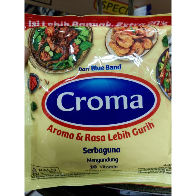 

croma mentega by blueband 210 gr