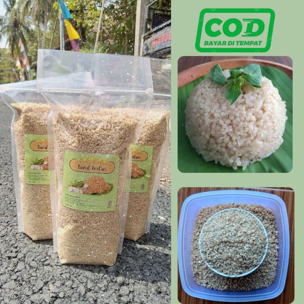 

Nasi Singkong 1Kg Tiwul Instan Oyek Kemasan Berkualitas