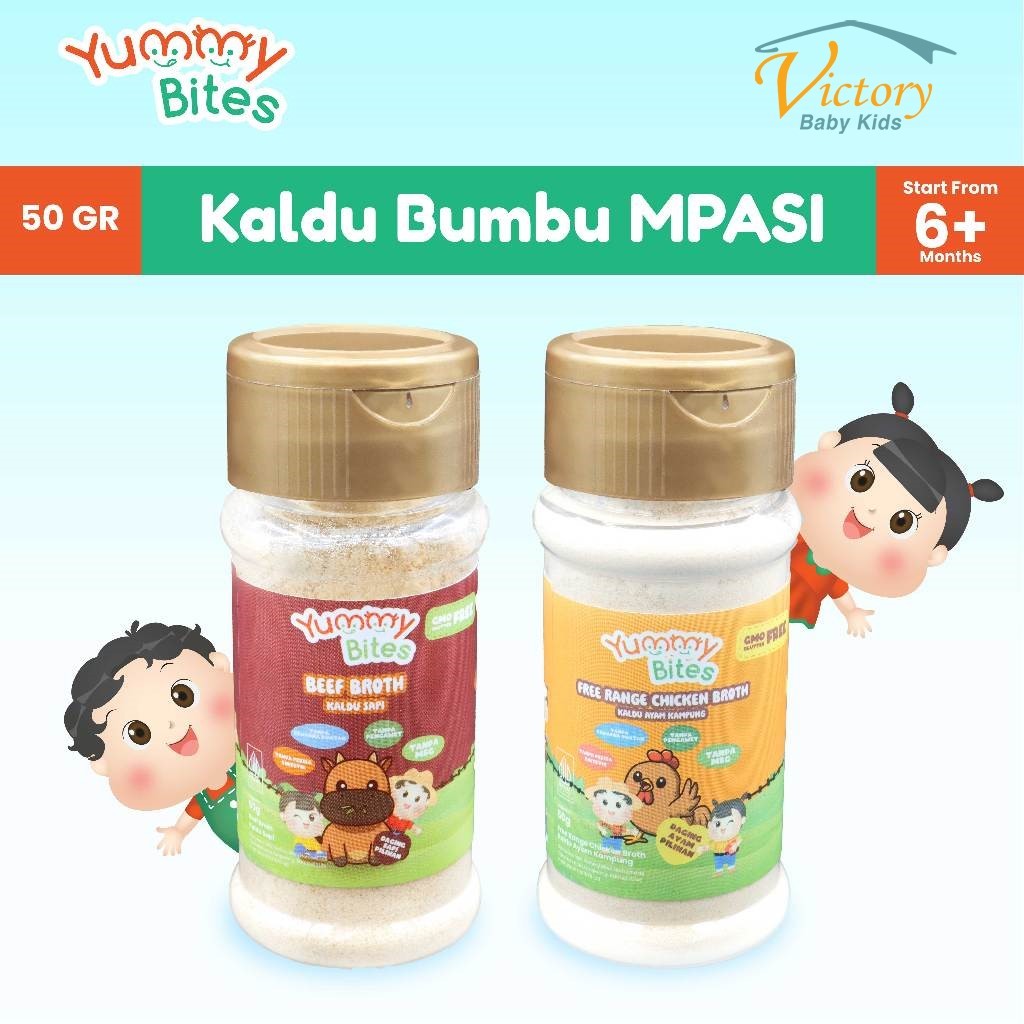 

Yummy Bites Kaldu Bumbu MPASI Bayi 50gr / Beef / Chicken Broth for Baby