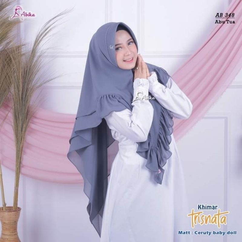 ABIKA HIJAB - KHIMAR TRISNATA - KHIMAR SYAR'I - JILBAB INSTAN PESTA