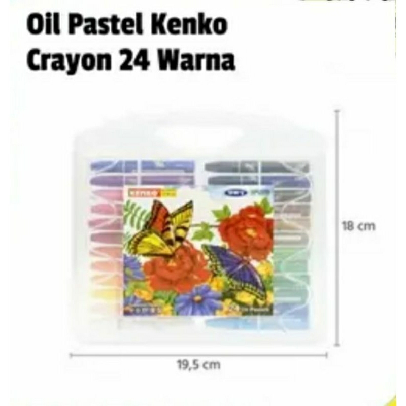 

Kenko Oil Paatel 24 Warna/Crayon Kenko 24 Warna 1 Set- Garden Original