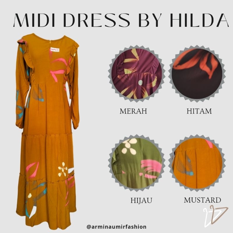 Midi Dress 3 Dara By Hilda