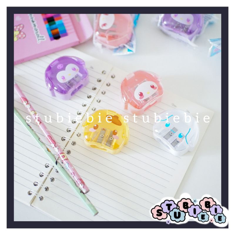 

Rautan Sanrio double holes high quality serutan Alat tulis Rautan pensil