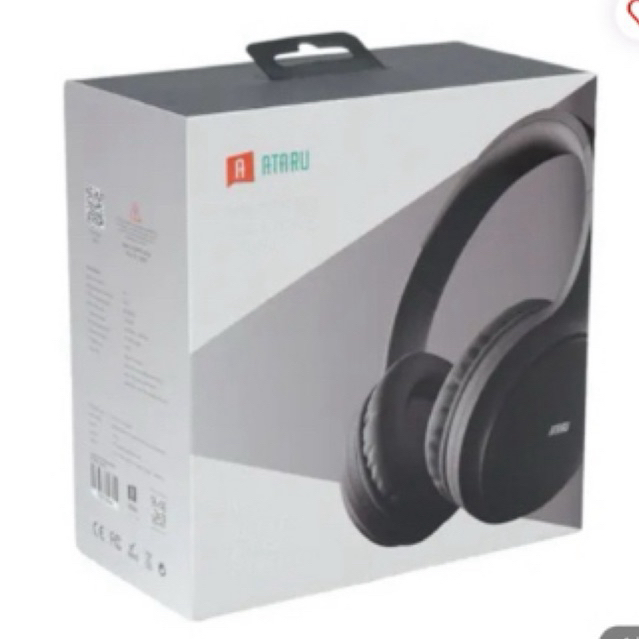 Ataru Headphone Bluetooth Bt037nc - Hitam