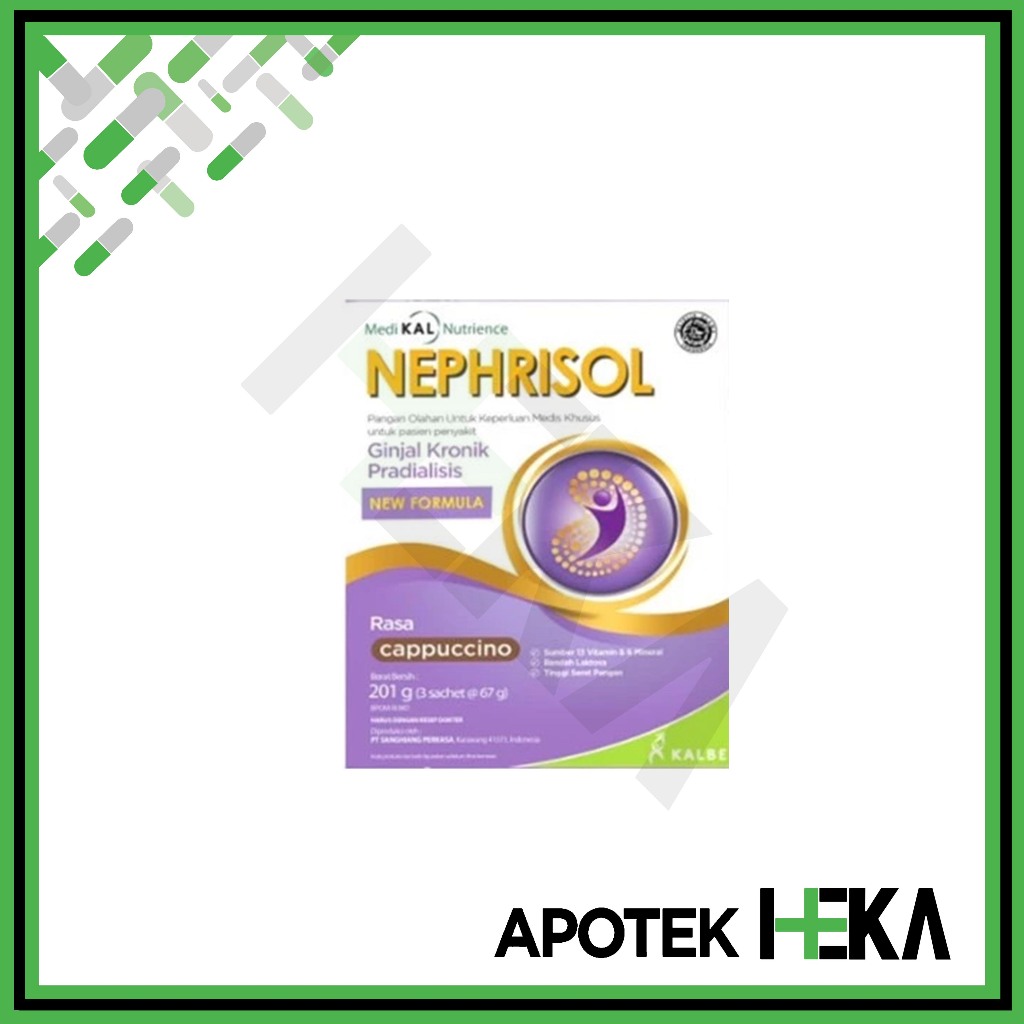 

Nephrisol Vanila/Cappucino 201 gram - Pasien Ginjal Pradialisis [Depok]