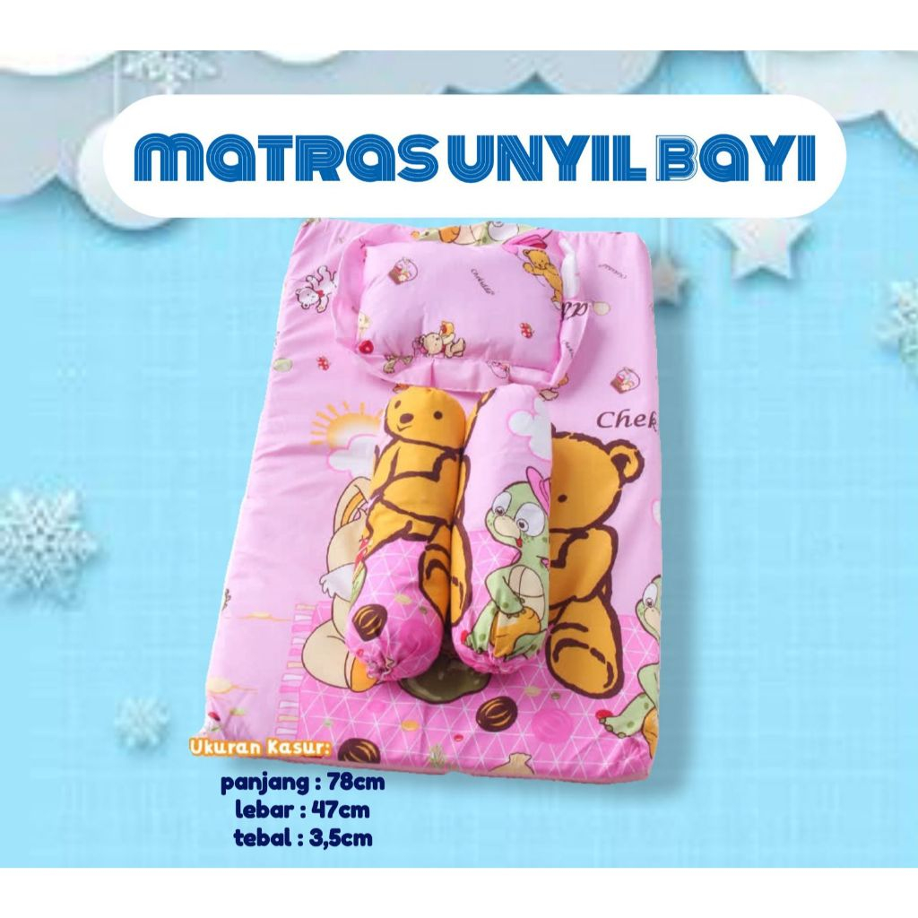 CHEKINDO Kasur Lipat bayi Murah (Matras Lipat Bayi) kasur lipat bayi set kasur bayi bantal dan gulin